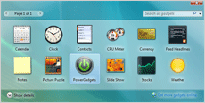 Vista Gadget Panel